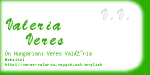 valeria veres business card